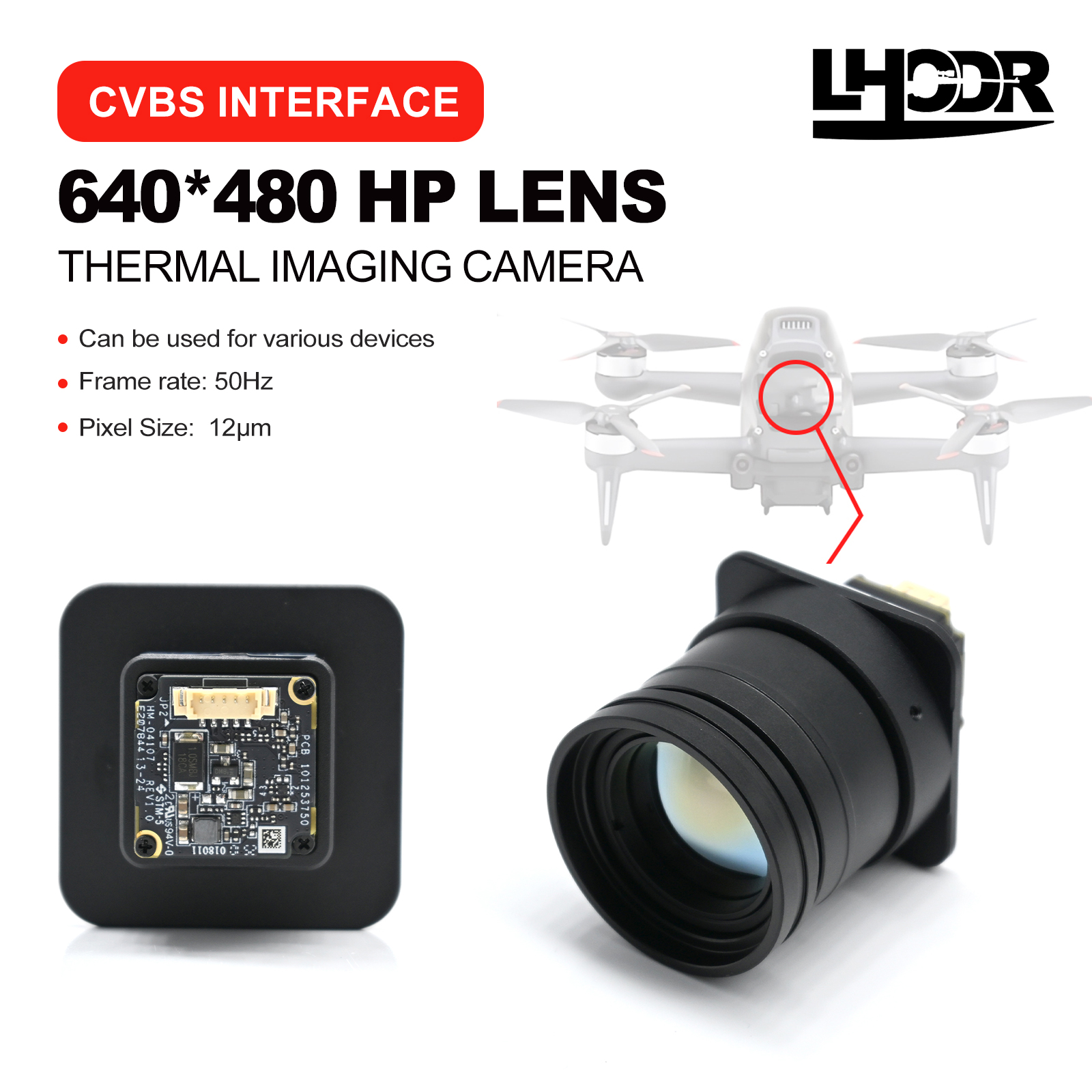 30mm 640x480 pix Drone thermal - Fpv Drone Kit のレビューと価格