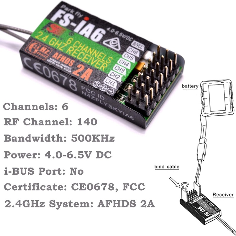 Flysky FS-IA6 Receiver 6CH Dua - Fpv Drone Antenna のレビューと価格