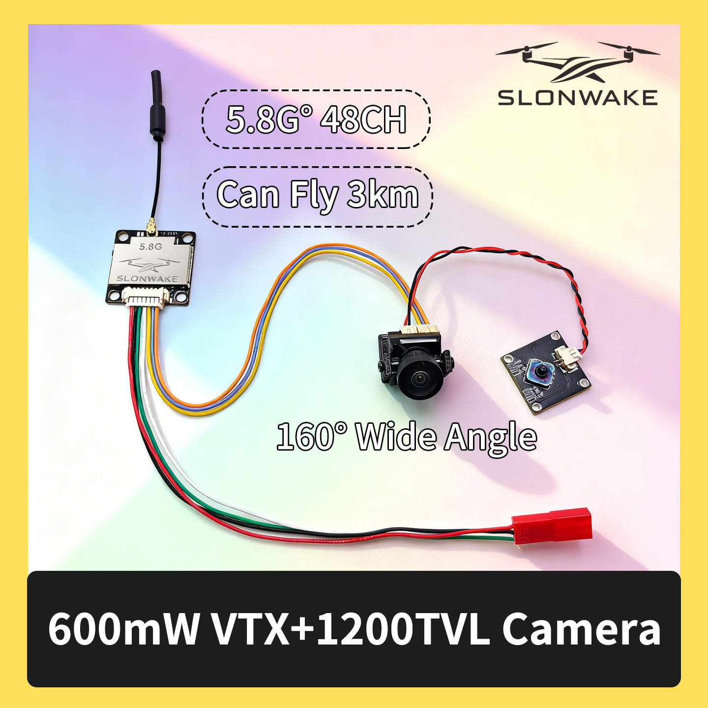SLONWAKE 5.8G 600mW 7-24V FPV  - Fpv Drone Frame のレビューと価格
