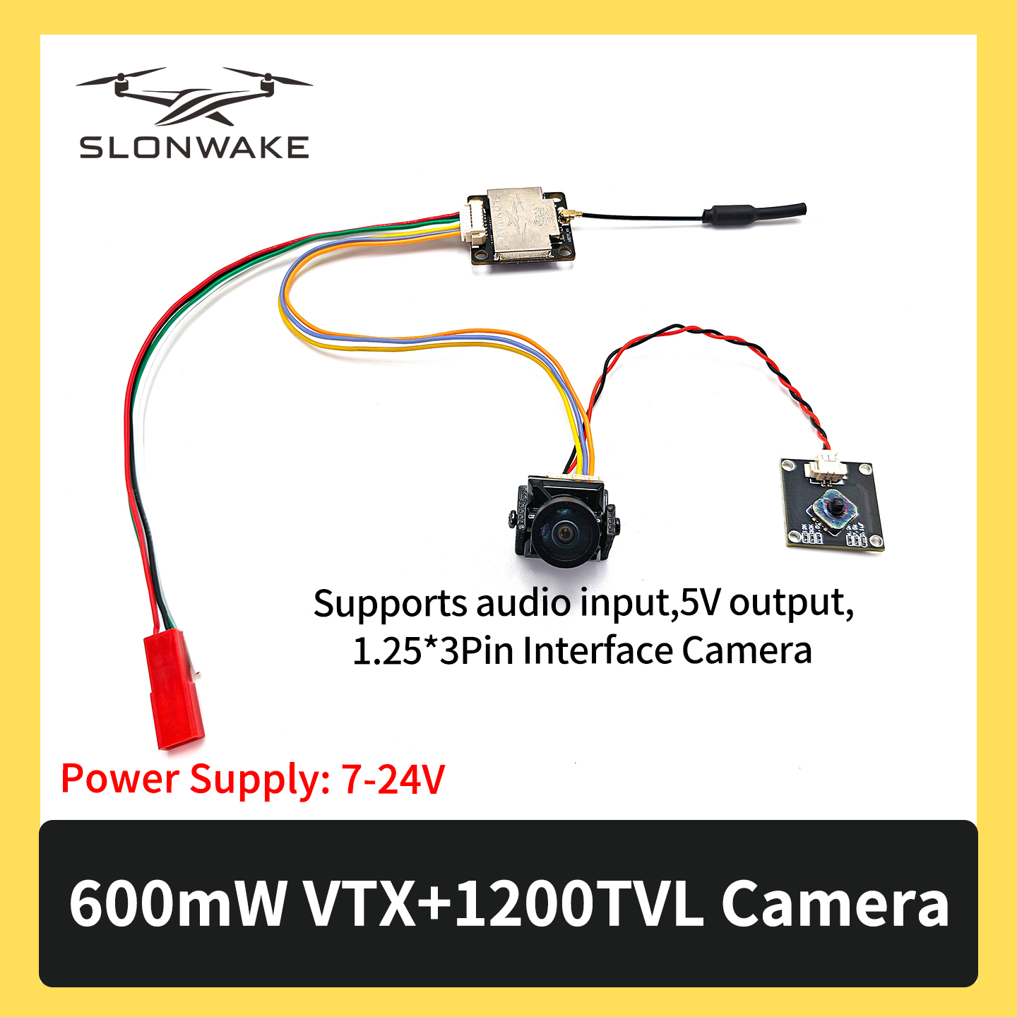 SLONWAKE 5.8G 600mW 7-24V FPV  - Fpv Drone Frame のレビューと価格