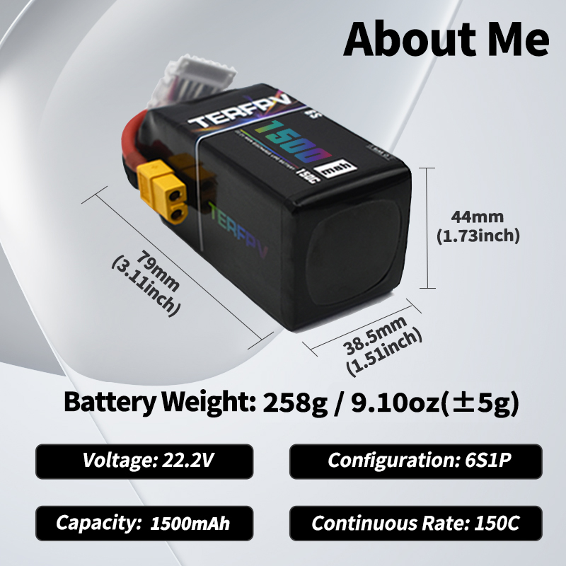 TERFPV Lipo Battery 6S 22.2V 1 - Fpv Drone Battery のレビューと価格