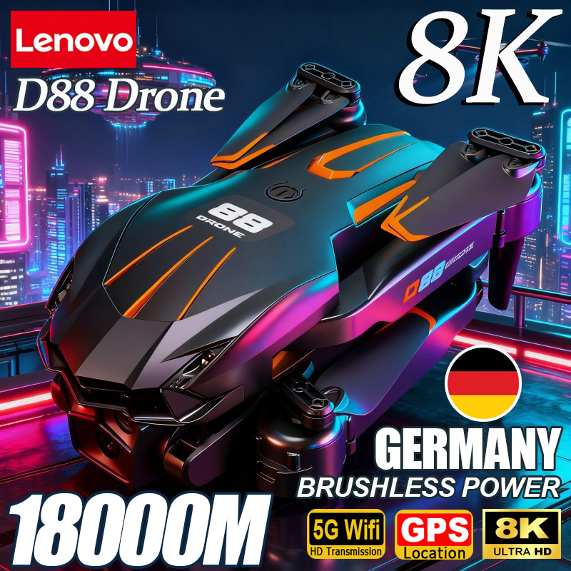 Lenovo D88 Drone 8K Aerial HD  - Fpv Drone Charger のレビューと価格