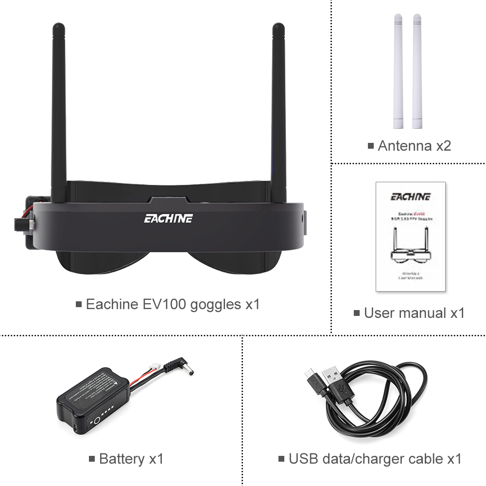 Eachine EV100 720*540 5.8G 72C - Fpv Drone Antenna のレビューと価格