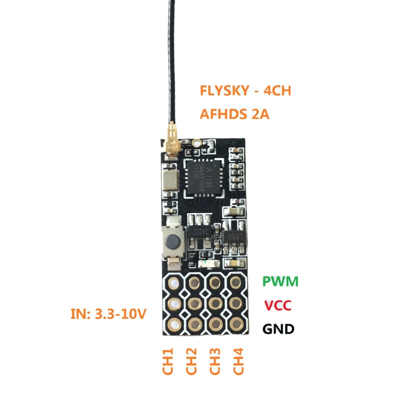 Flysky FS2A Mini Receiver 4CH  - Fpv Drone Flight Controller のレビューと価格