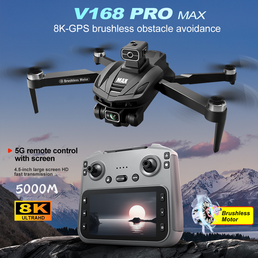 V168 PRO Max GPS Drone 8K Prof - Fpv Drone Charger のレビューと価格