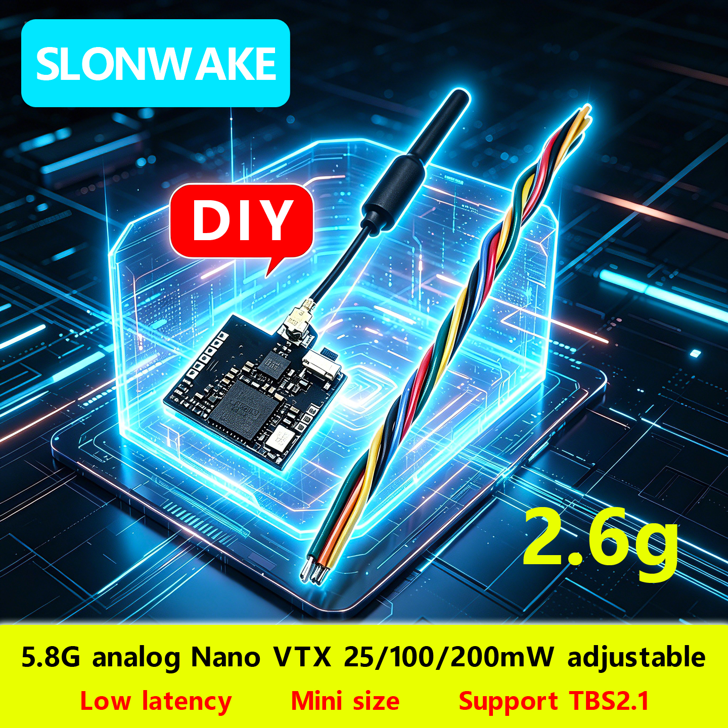 SLONWAKE Nano 5.8G 48CH 200mW  - Fpv Drone Frame のレビューと価格