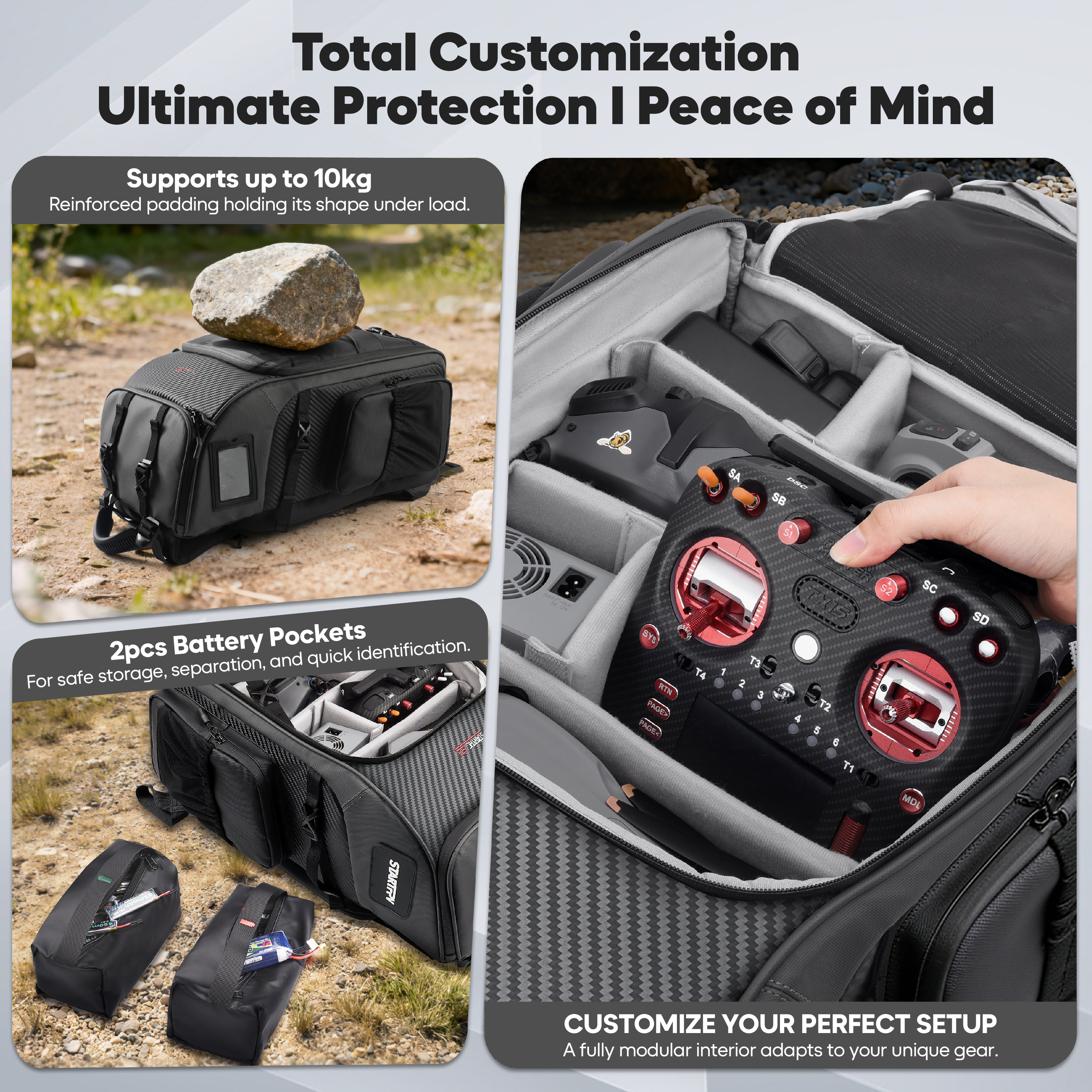 FPV Drone Backpack 40L Profess - Fpv Drone Bag のレビューと価格
