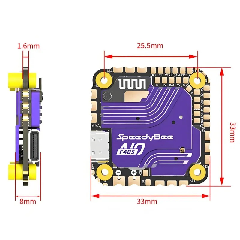 SpeedyBee F405 AIO Flight Cont - Fpv Drone Esc のレビューと価格