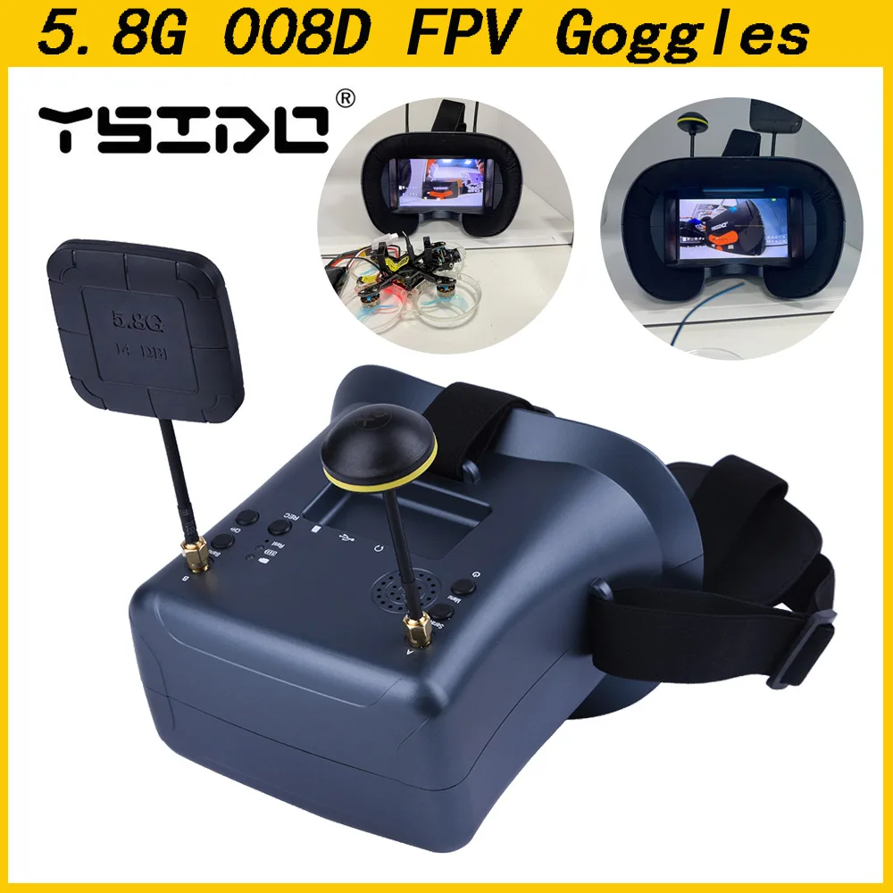 5.8G 40CH 4.3 Inch 800*480 Vid - Fpv Drone Goggles のレビューと価格