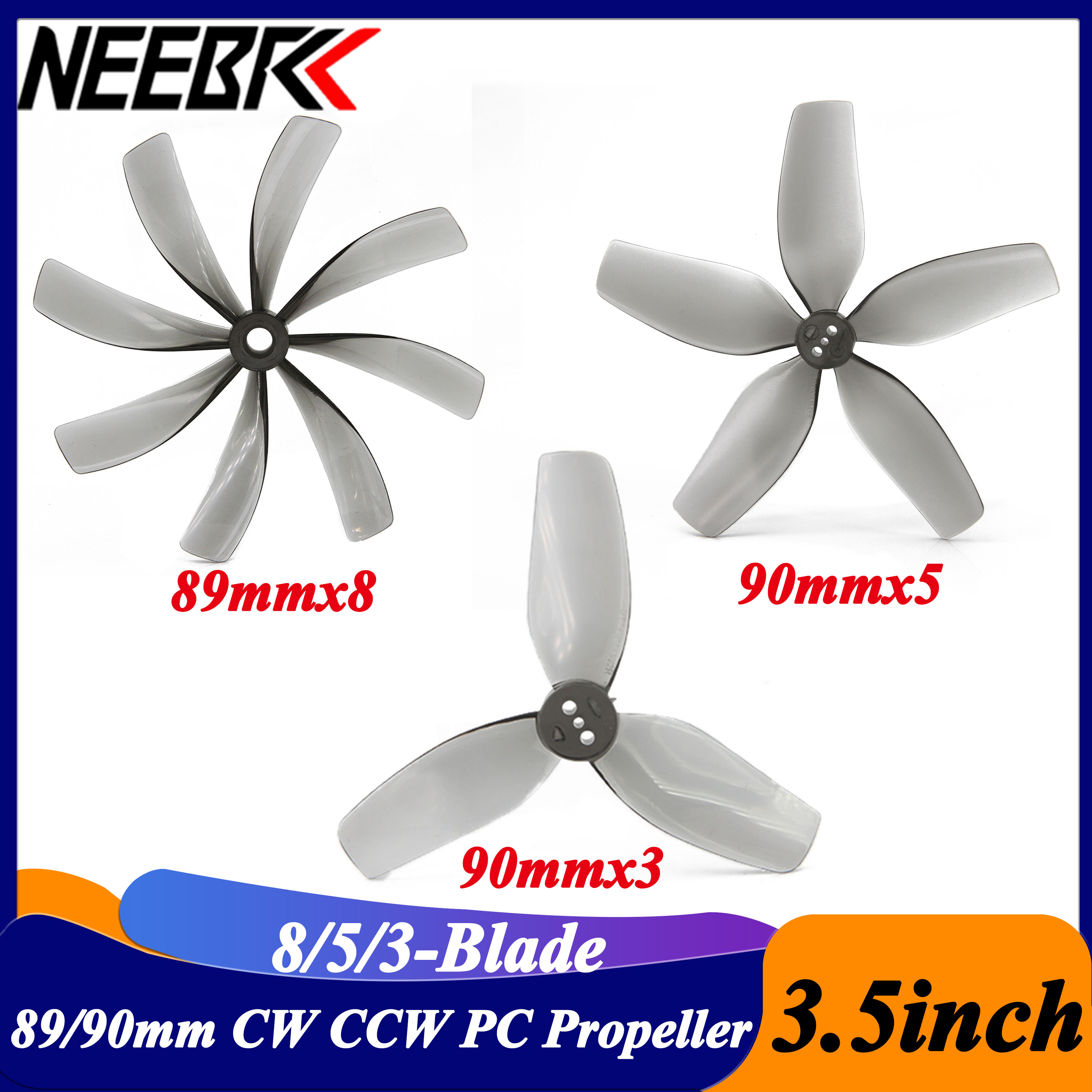 2Pairs 3.5inch 89x8 90x5 90x3  - Fpv Drone Motor のレビューと価格