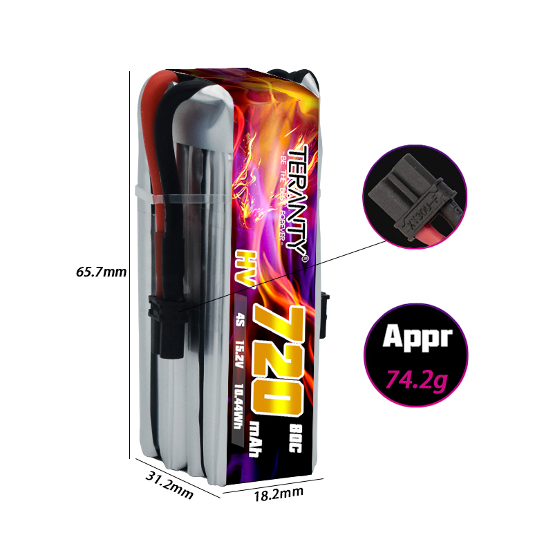 TERANTY 720mAh 4S 15.2V HV Lip - Fpv Drone Kit のレビューと価格