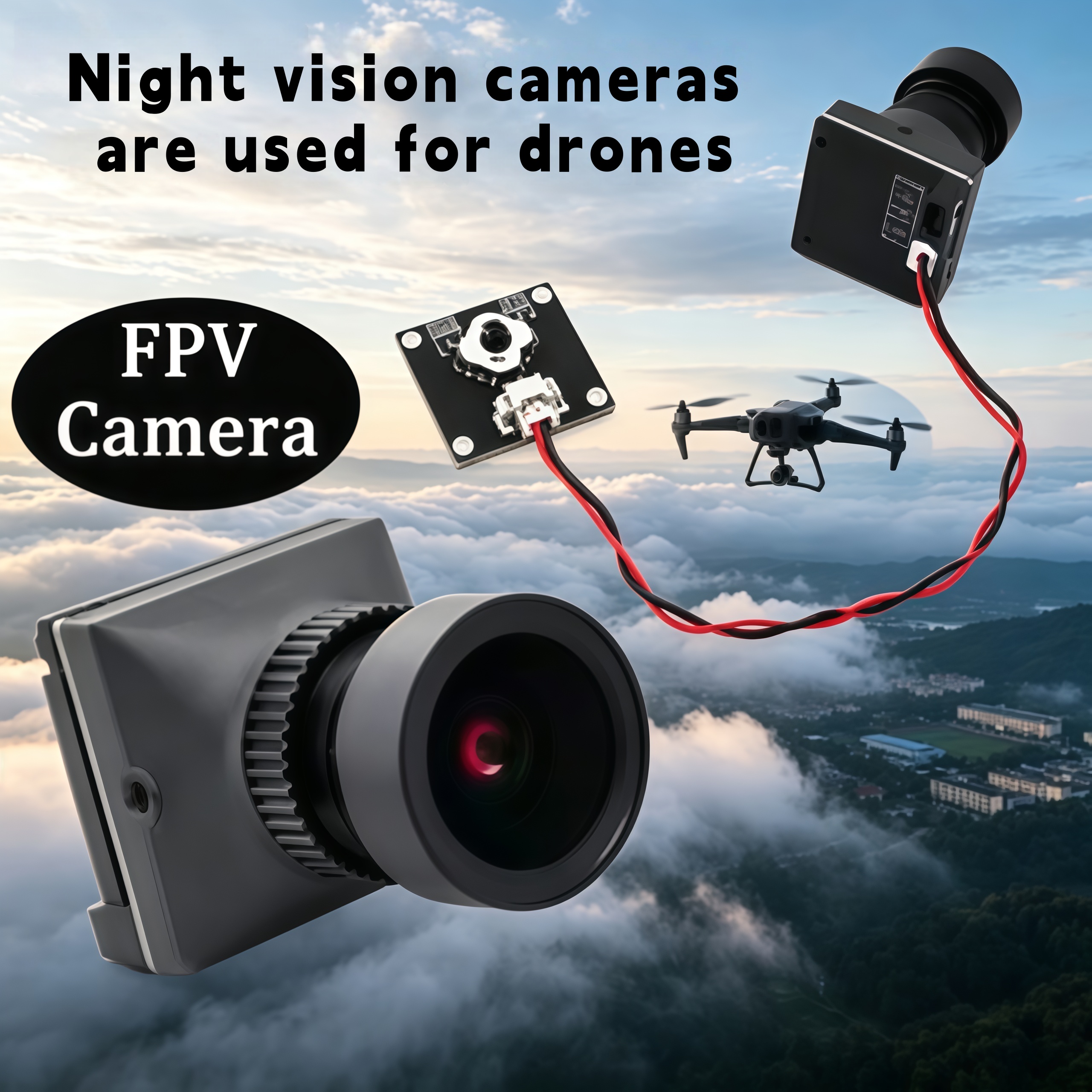 1500TVL HD CADDX Snail FPV Cam - Fpv Drone Camera のレビューと価格