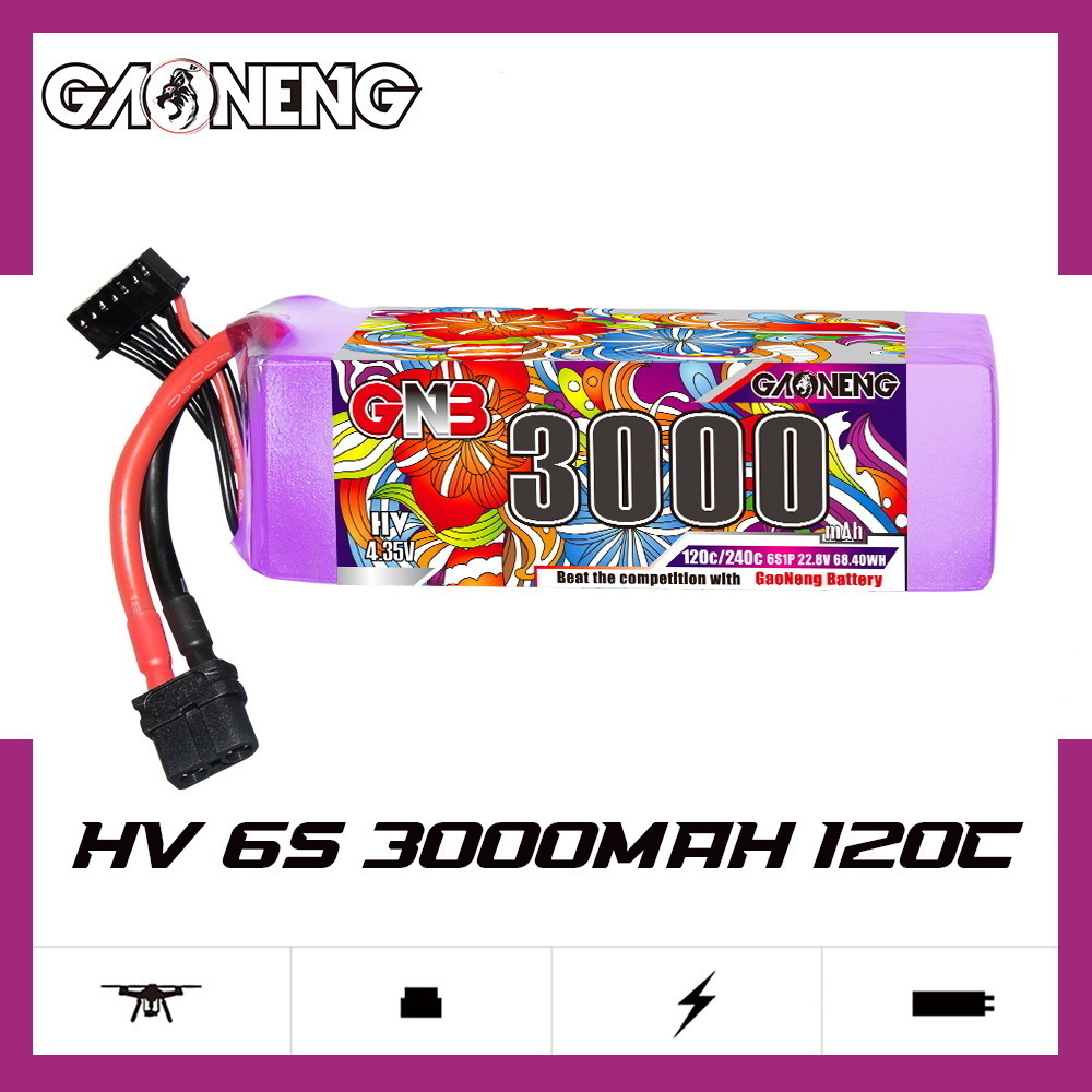 GNB Lipo Battery 6S 22.8V 3000 - Fpv Drone Battery のレビューと価格